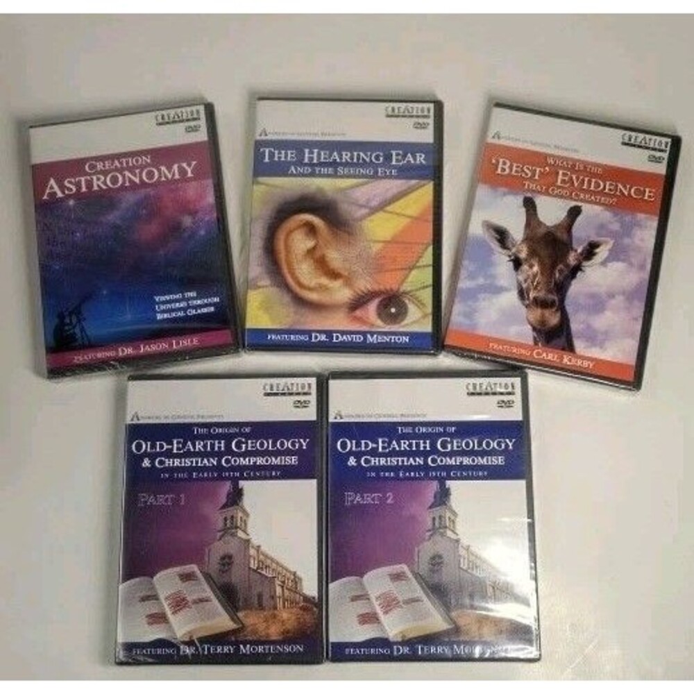 5  ANSWERS IN GENESIS Educational DVD Sets w/Various Speakers, New Sealed